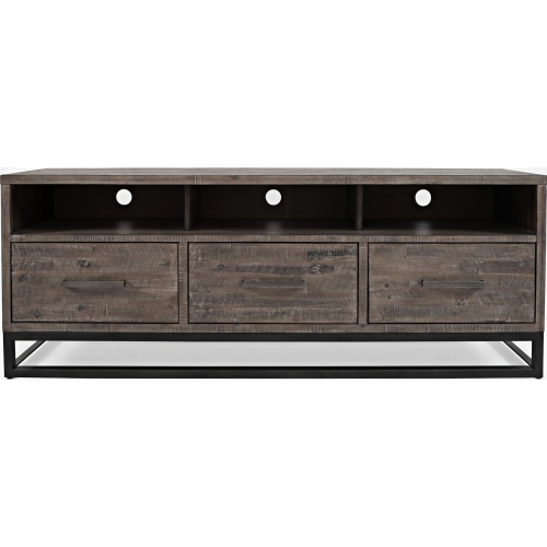 East Hampton 70" TV Stand Media Console in Distressed Wood & Metal